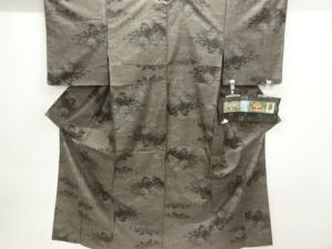 樹木模様織り出し本場泥大島紬着物(7マルキ)